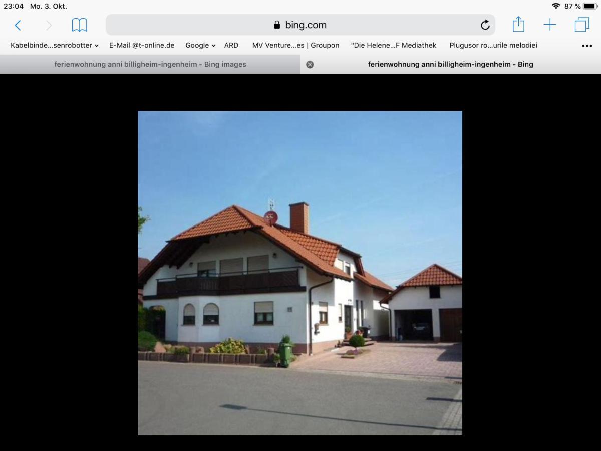 „Ferienwohnung Anni“ Billigheim-Ingenheim Eksteriør bilde